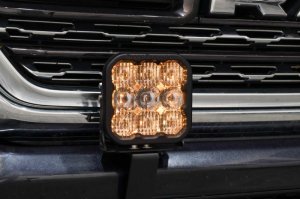 Ram 1500 LED Pod Light Kit - Diode Dynamics - SS5 Bumper - White - `19-`24